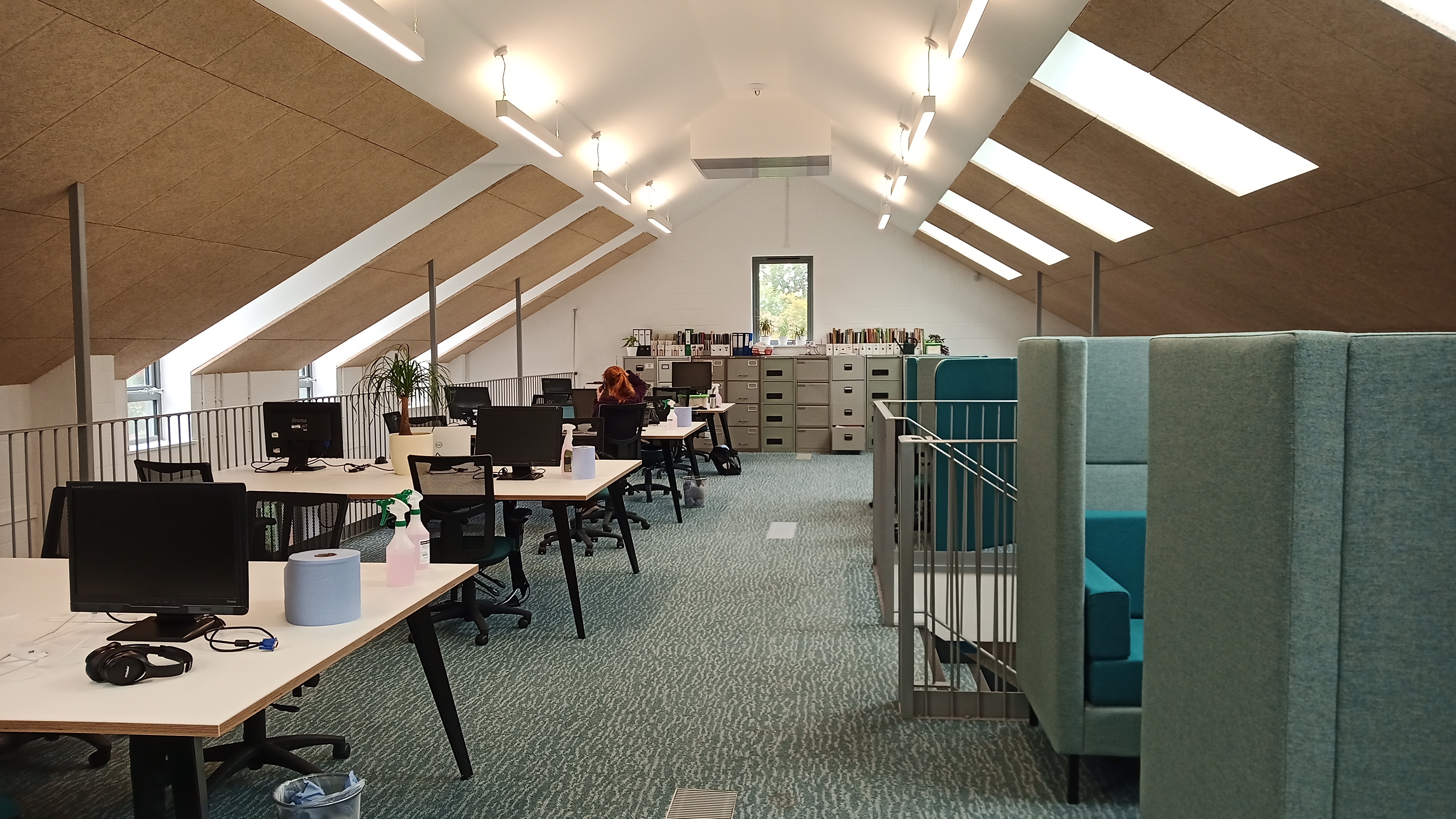 Newly refurbished mezzanine office at Robinswood Hill Country Park